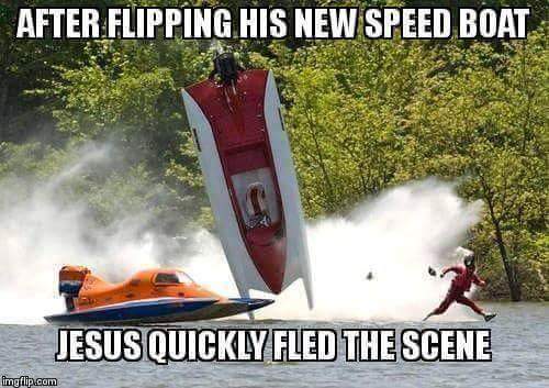 Jesus speed boat