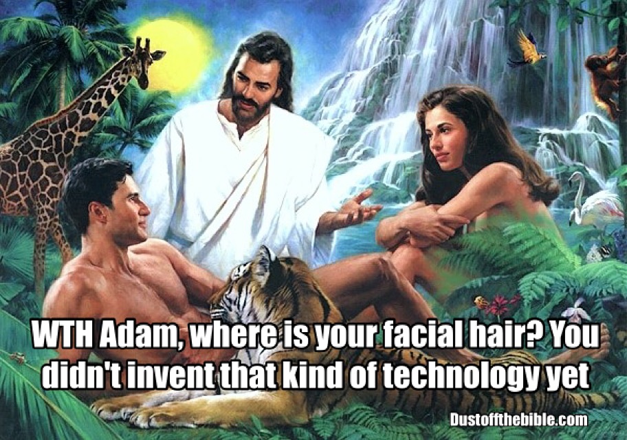 Adam and Eve christian meme