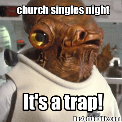 singles night christian meme
