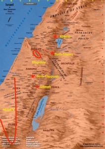 Map of Shoshenq battles