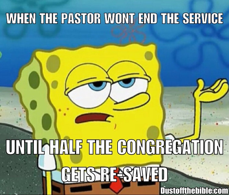 ending the service christian meme