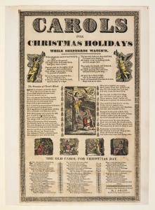 1830 Broadside Christmas Carols