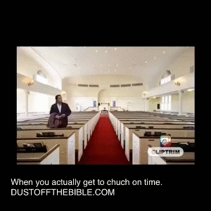 First one to church Christian meme