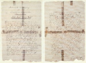 Gruber Hand Written Lyrics to Stillenacht, Silent Night