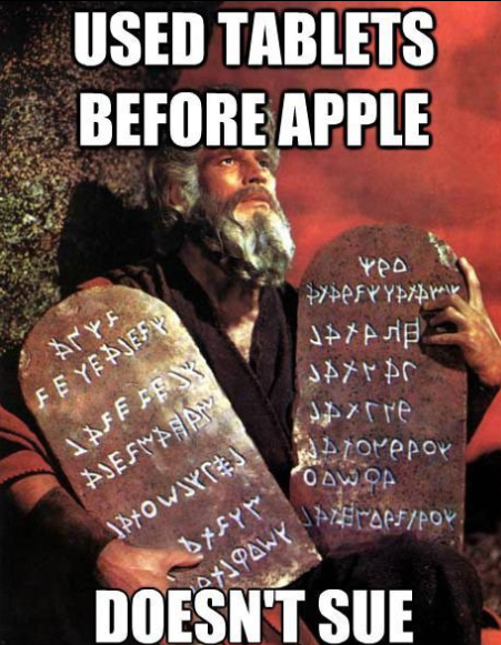 Moses tablets Christian meme