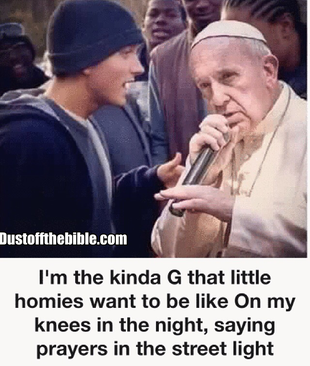 Popebars Christian meme