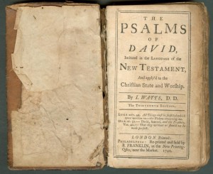 The Psalms of David- Imitated in the language of the New Testament, and applied to the Christian state and worship