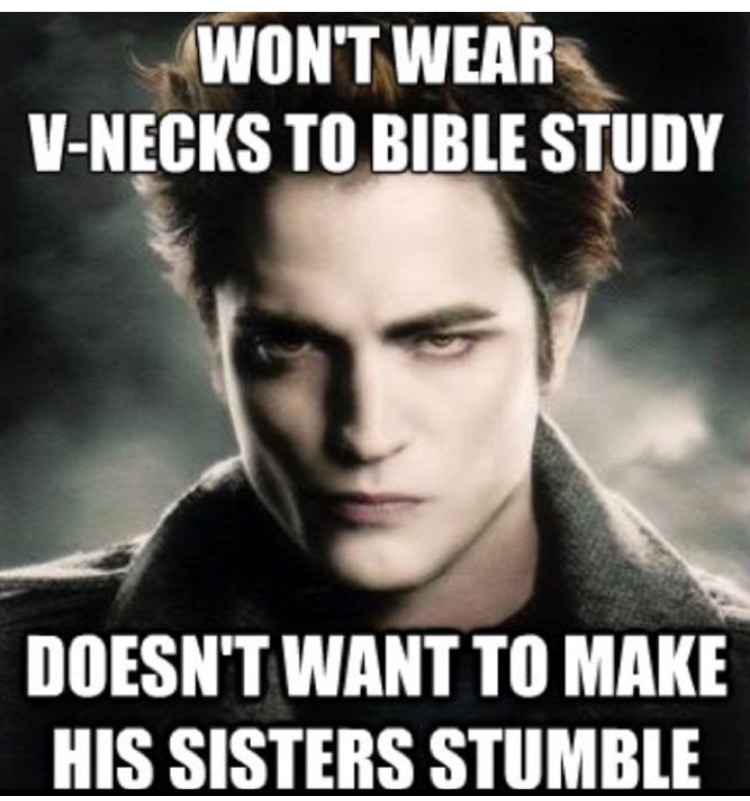 V-Neck Bible Study Christian Meme