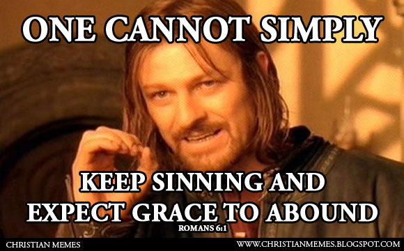 one cannot simply grace christian meme