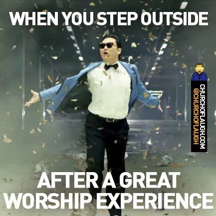 After worship Christian meme