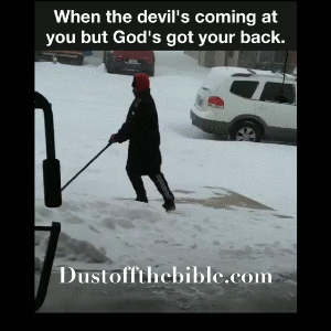 When the devils attacking you gif meme