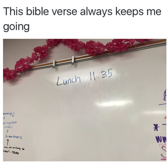 My favorite Bible verse meme