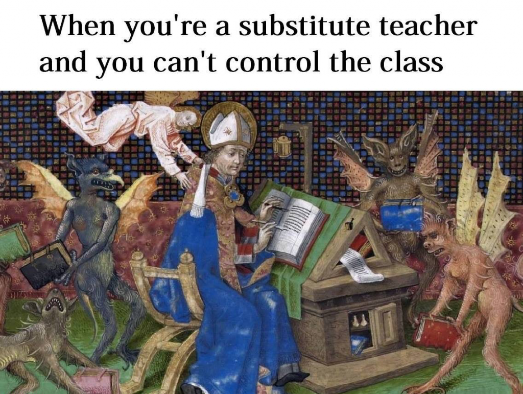 Substitute teacher meme