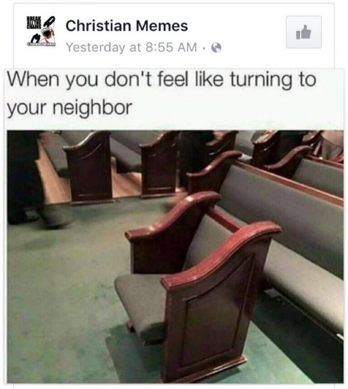 Turning To One Another In Church