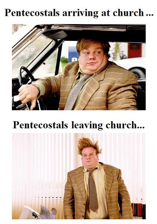 Before and after pentecostal services