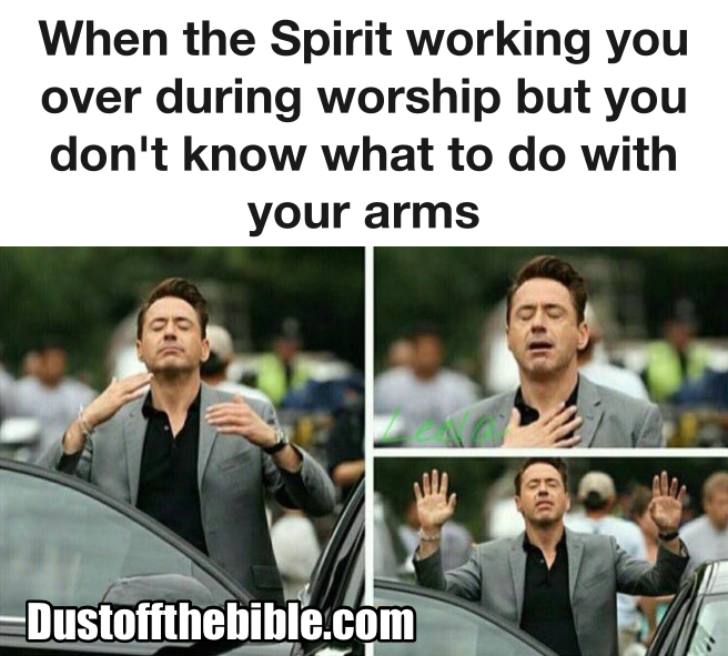 When you don't know what to do with your hands in worship