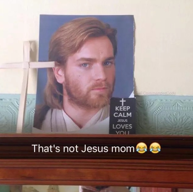 Jesus Star wars confusion meme