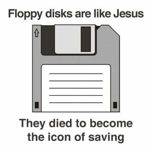 Jesus and floppy disks