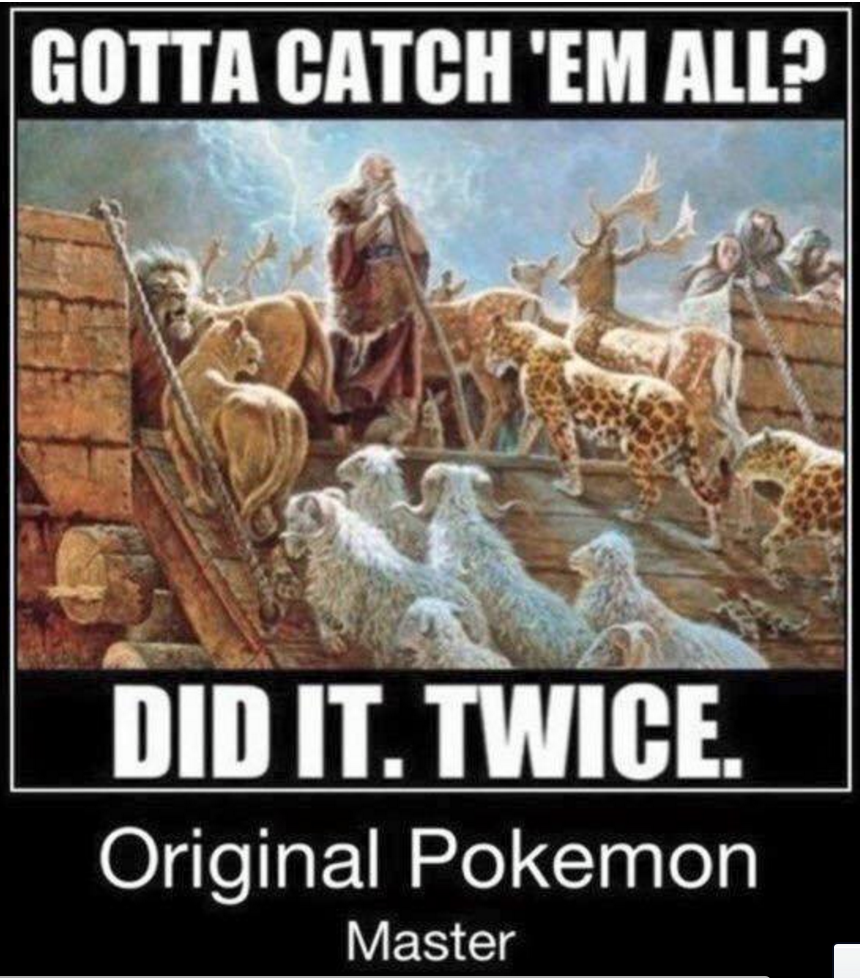 Moses the original Pokemaster Christian meme