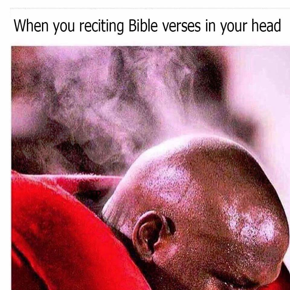 Reciting Bible verses in your head