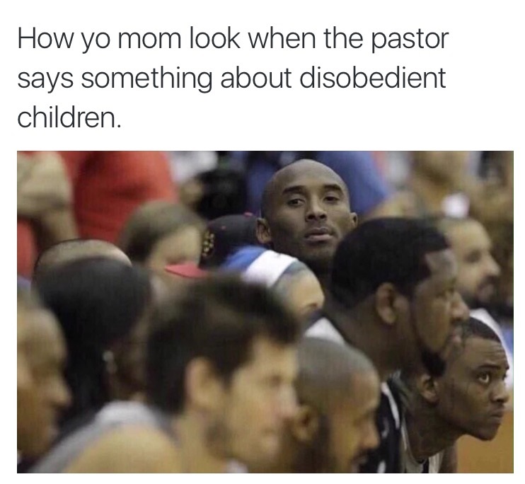 When the pastor talks about children in the service meme