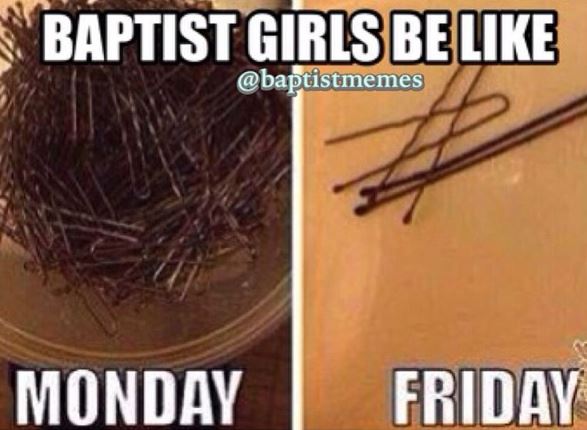 Baptist hair pins