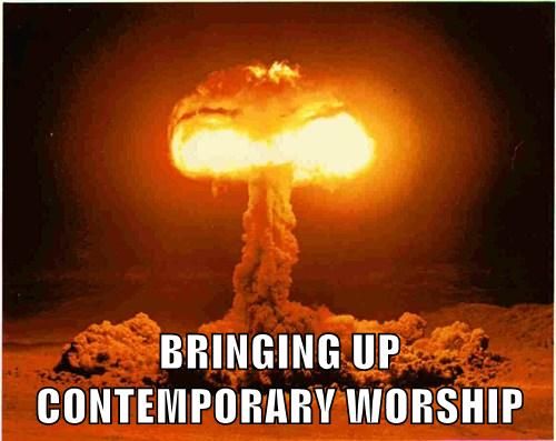 Contemporary worship meme