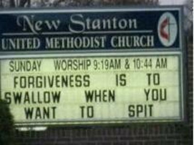 Strangely sexual church sign