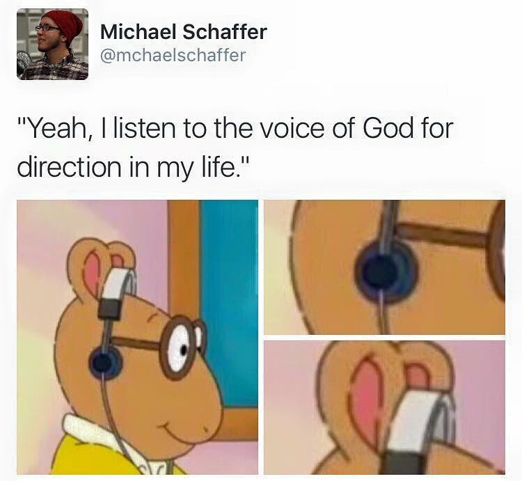 Yea I listen to God meme