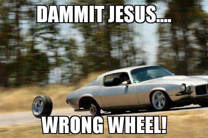 Wrong wheel Jesus