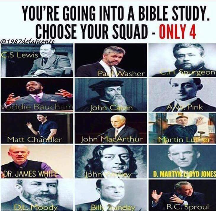 Choose your squad for Bible study
