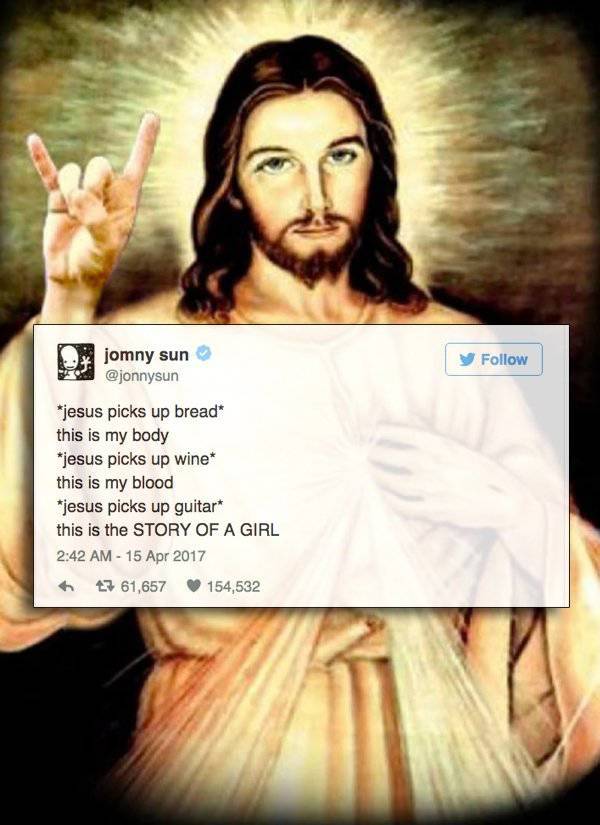 Jesus knows how to rock meme