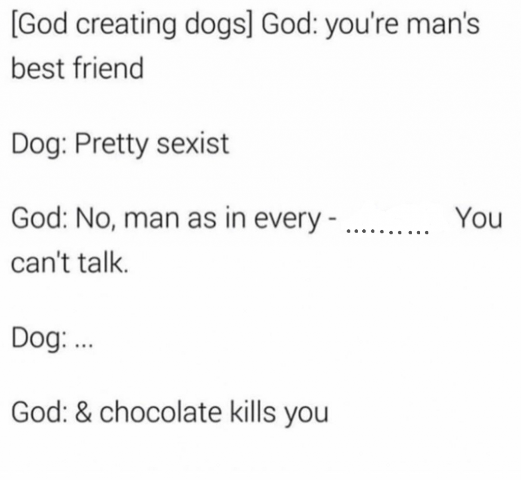 When God created dogs