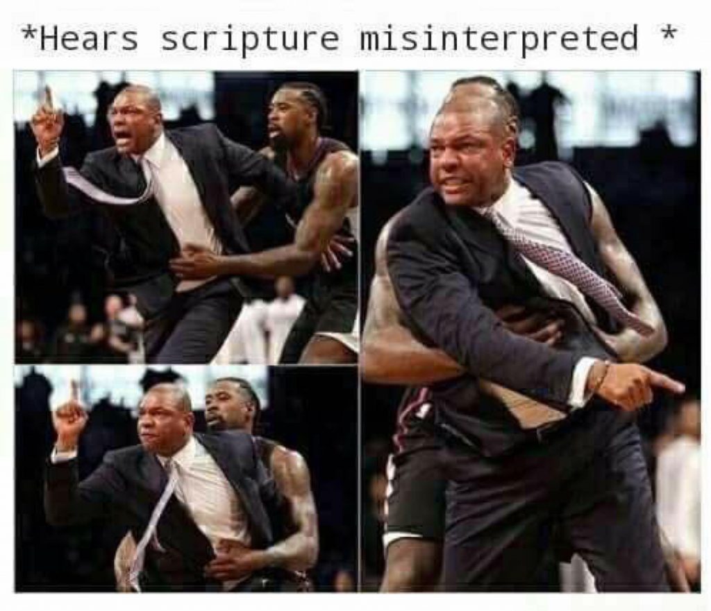 When scripture is misinterpreted meme