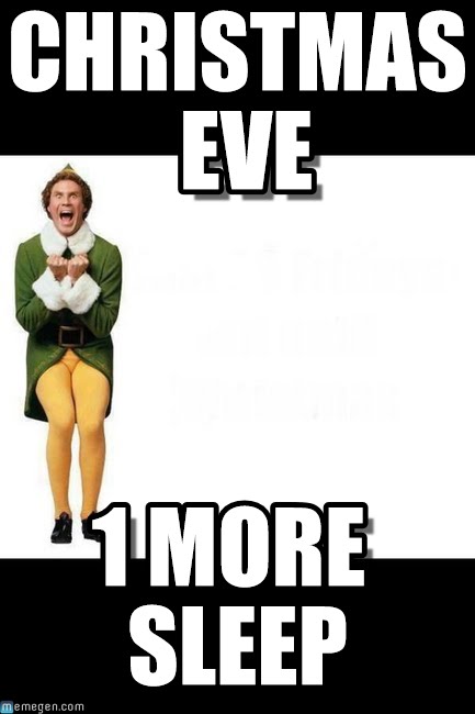 Elf one more sleep meme
