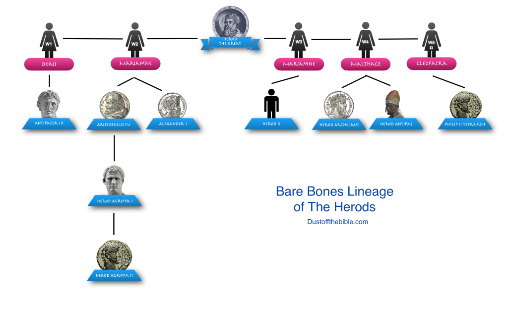 Bare Bones Family Tree of the Herods