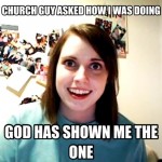 stalker girls in church