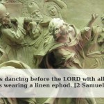 David dancing before the Ark header