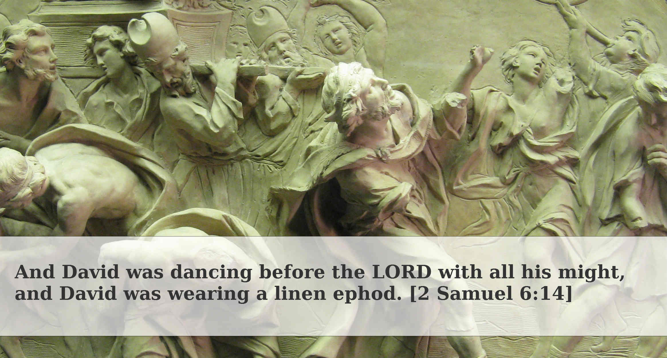 David dancing before the Ark header