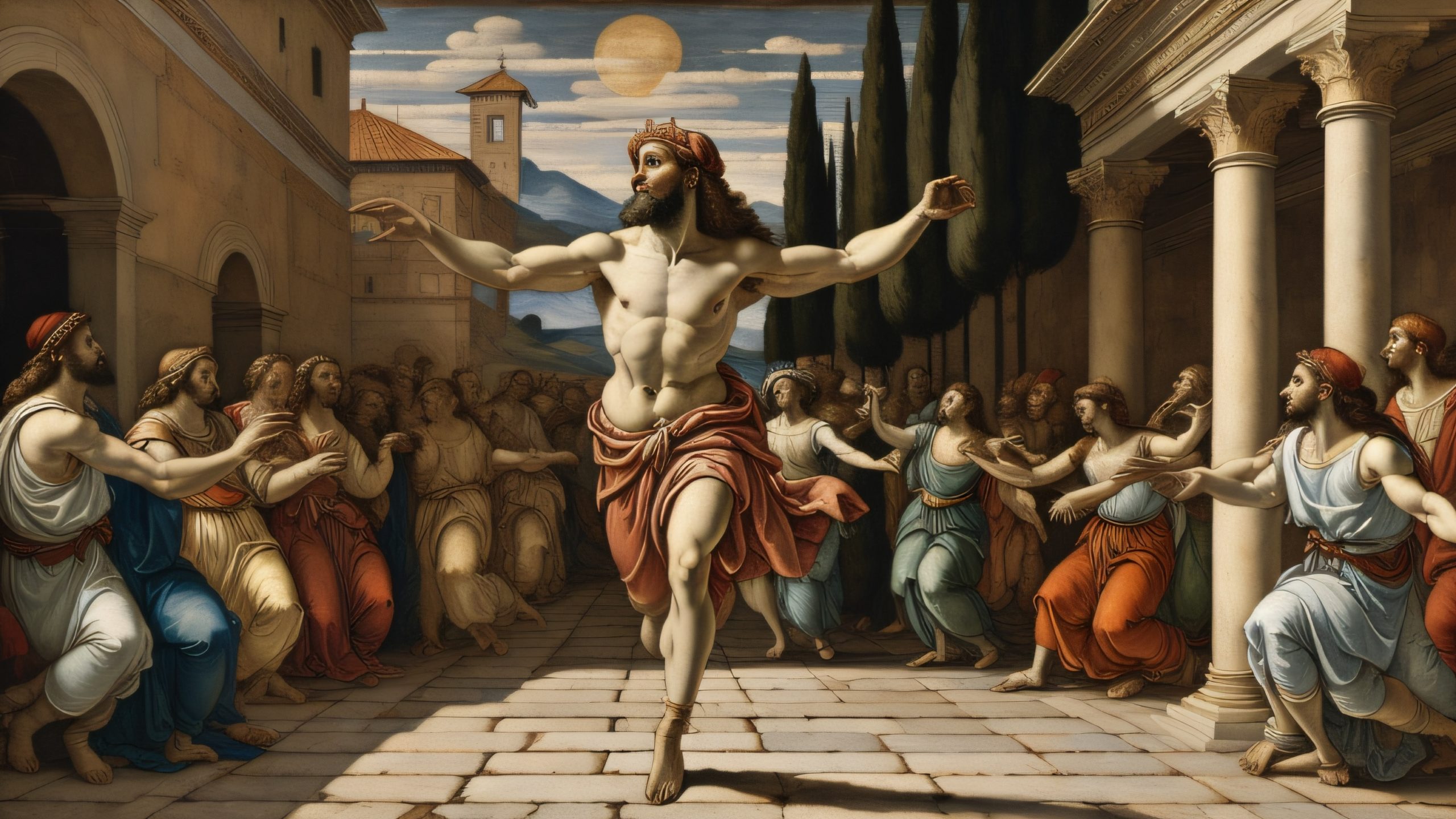 King David Dancing