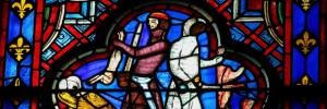 Stained glass at Amiens Cathedral