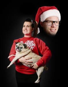 Awkward Christmas Card With Dog