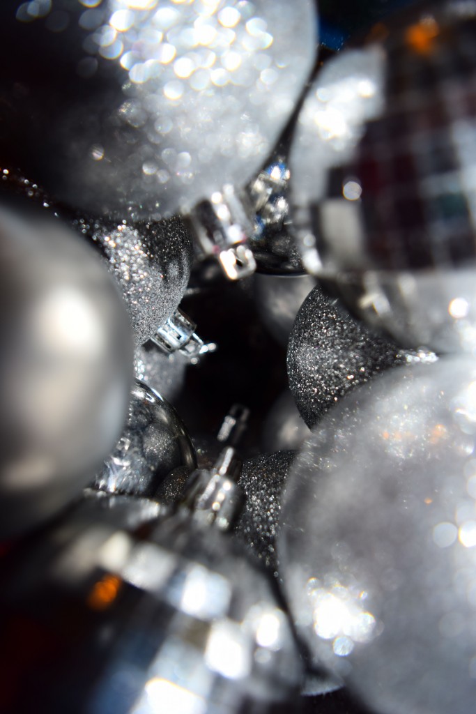 BW Silver Christmas ornaments