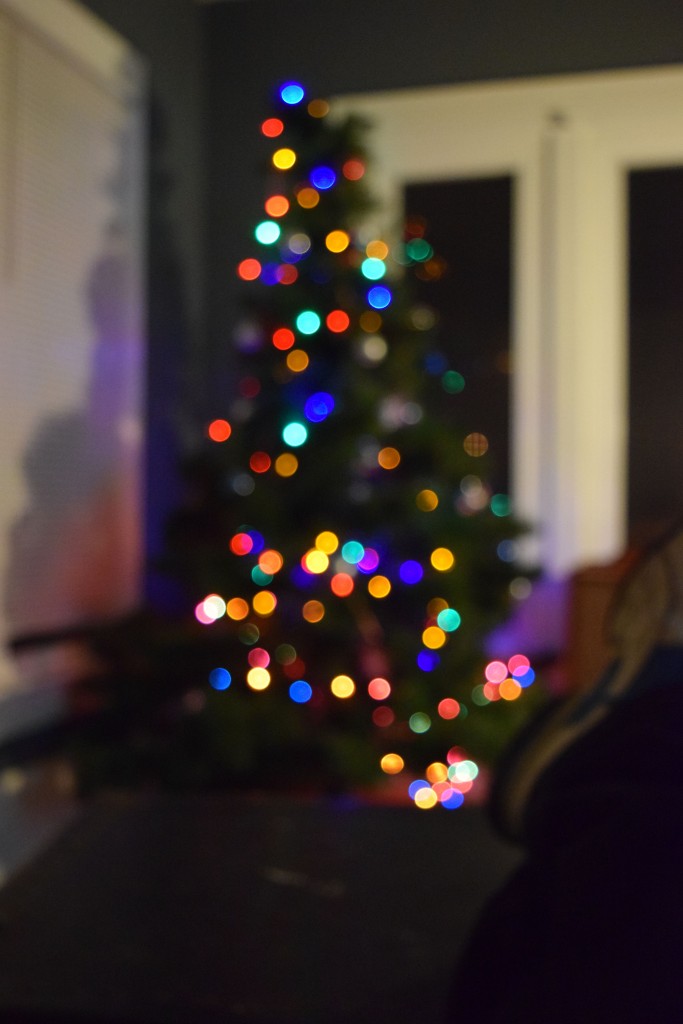 Christmas Tree Lights Unfocused