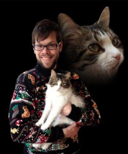 Strange Sweater With Cat Pic