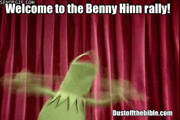 Benny Hinn Kermit gif meme