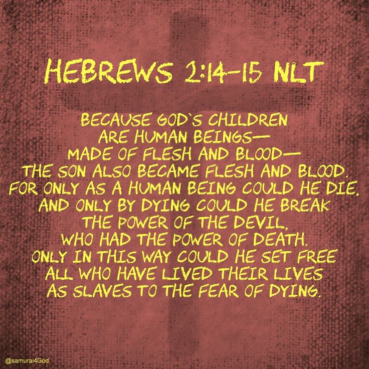 Hebrews 2:14-15