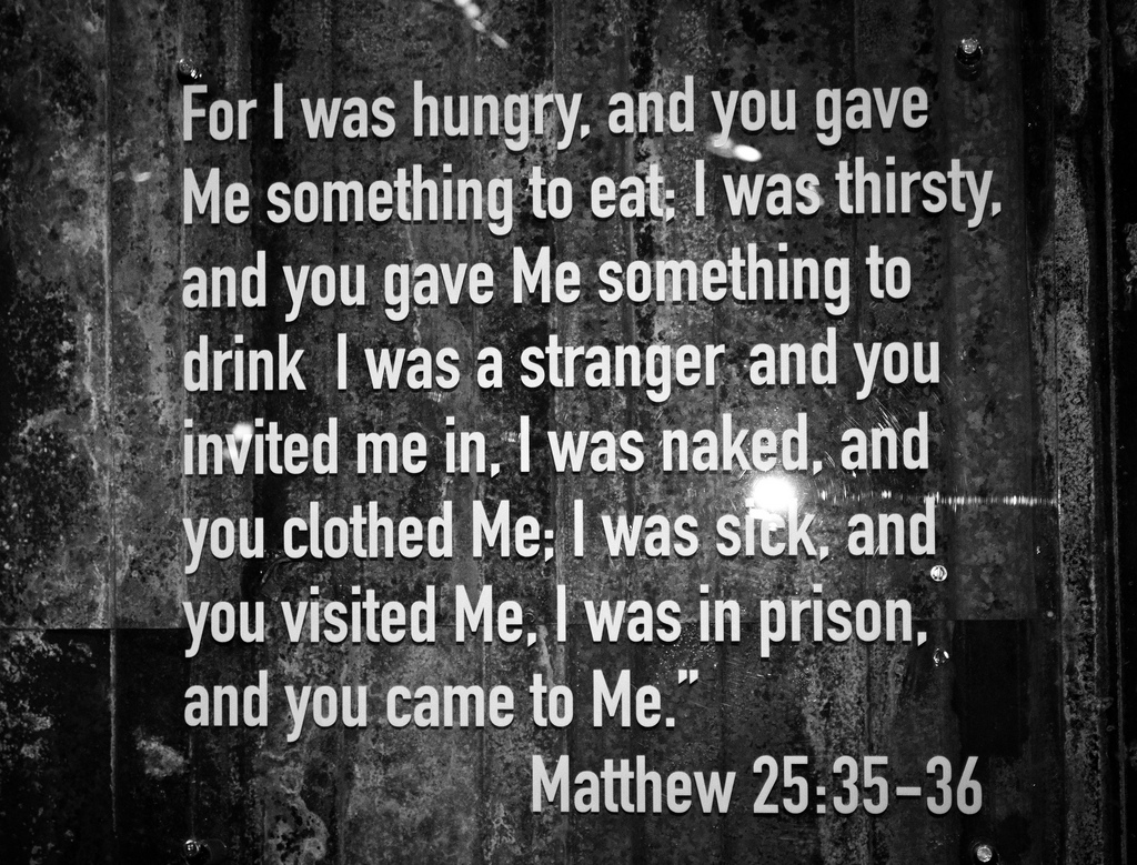 Matthew 25 35-36