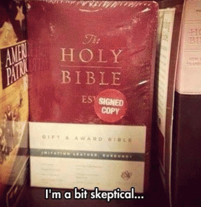 Bible Signed By Author