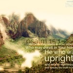 Psalm 15:1-2